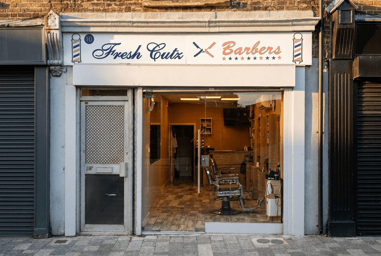 The Fresh Cutz shopfront on Canning Road, Wealdstone